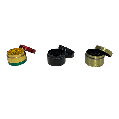 Mini Grinder - Rasta, Preto e Dourado